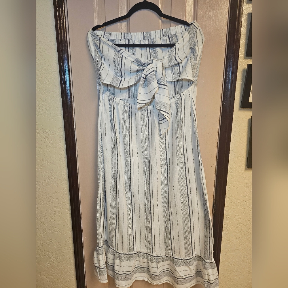 Striped Black and White Dress